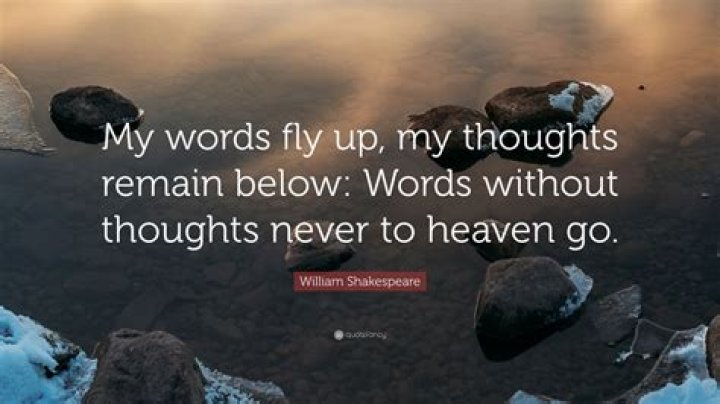 'My words fly up, my thoughts remain ___': 'Hamlet' NYT Crossword Clue