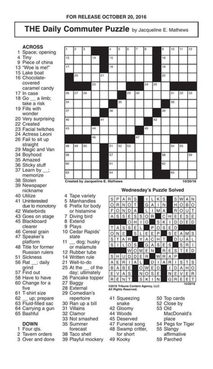 Advanced degree, for short Daily Commuter Crossword Puzzle Answers