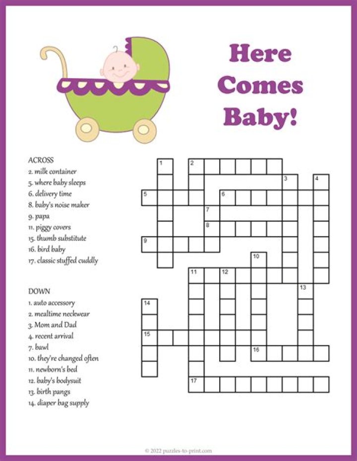 Baby NYT Crossword Clue, Find Baby Crossword NYT Answer
