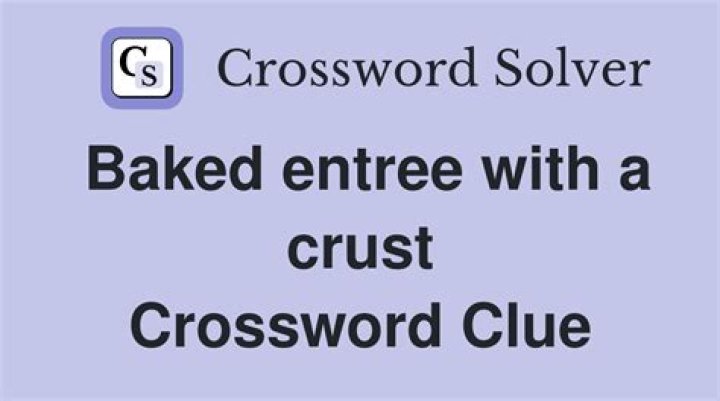 Baked entrée with a crust