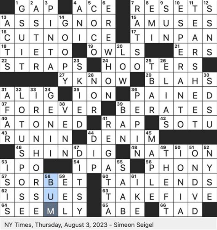 Be an ambassador for, in brief NYT Crossword Clue Answer 3 letters