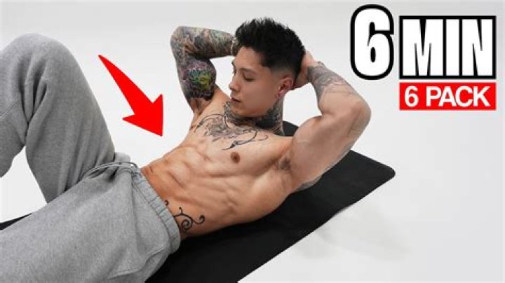 Bodybuilder's six-pack