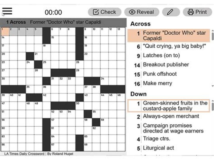 Bram Stoker horror novel LA Times Crossword Clue