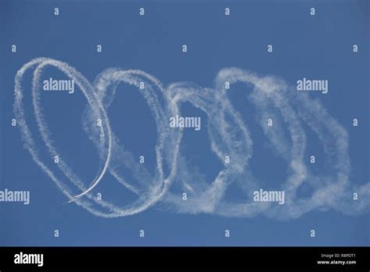 Circular maneuver in an air show