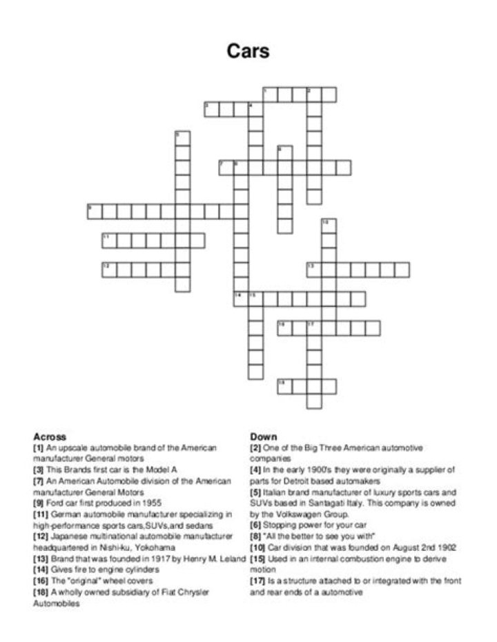 Classic Pontiac sports cars Crossword Clue