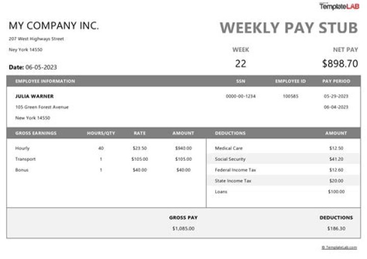 Collect as a paycheck