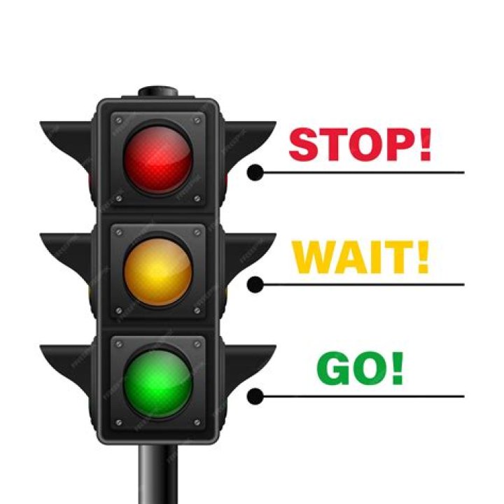 Color at the top of a stoplight