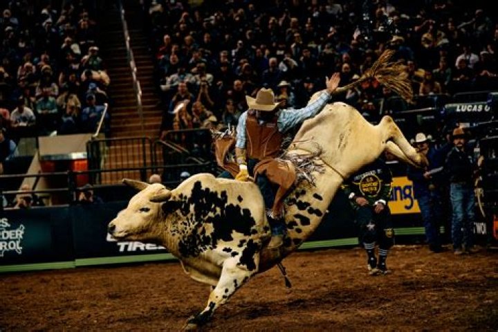 Competition with a bull-riding event