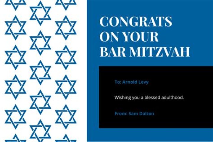 Congratulations! at a bar mitzvah: 2 wds.
