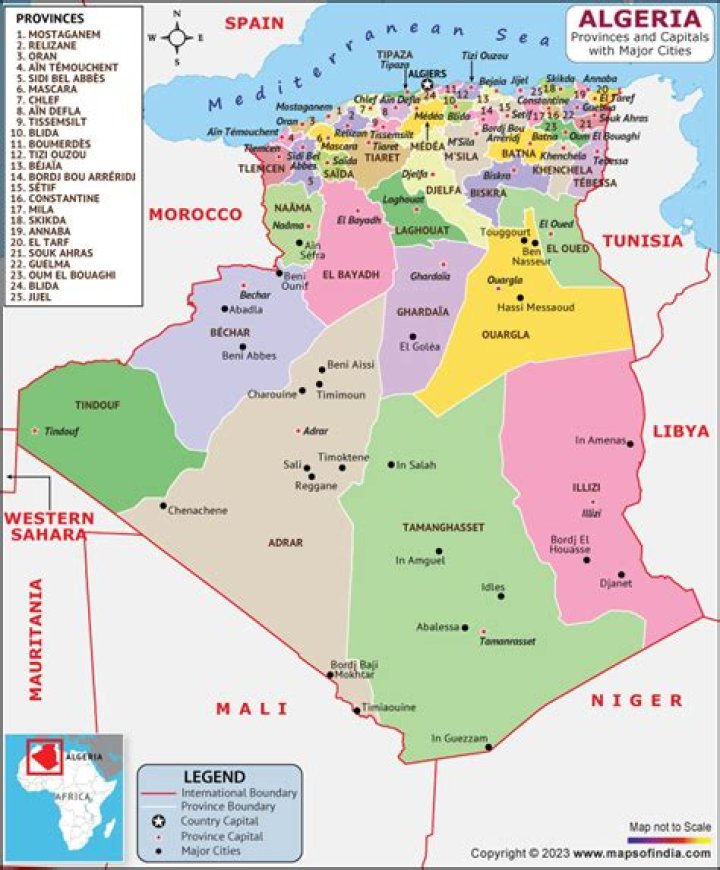 Country south of Algeria Crossword Clue USA Today Answer