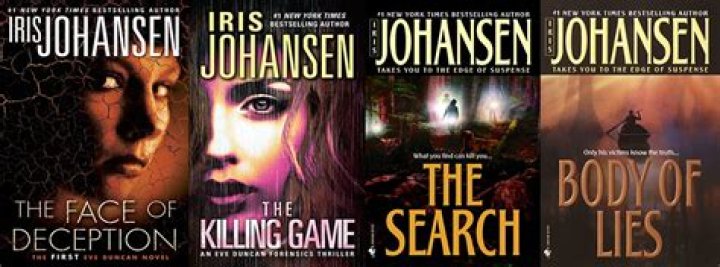 Crime novelist Johansen with the 2020 book Chaos