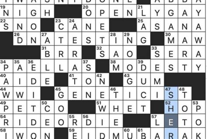 Cry in a checkers game NYT Crossword Clue