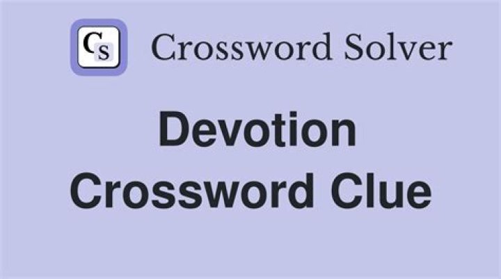 Cry of devotion Crossword Clue