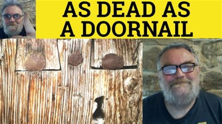 Dead as a ___ (extinct)
