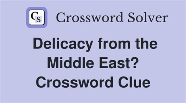 Delicacy Crossword Clue NYT