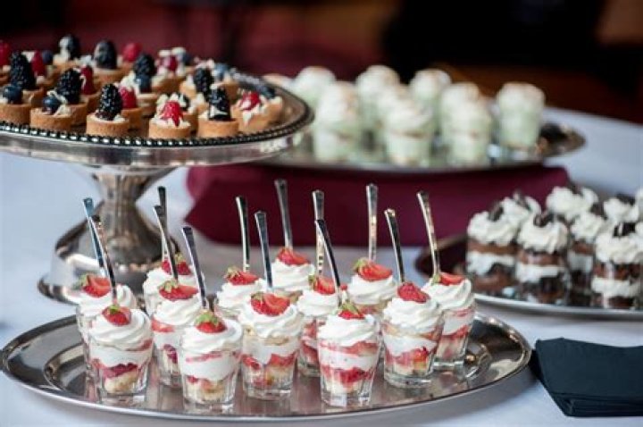 Desserts at weddings and birthday parties