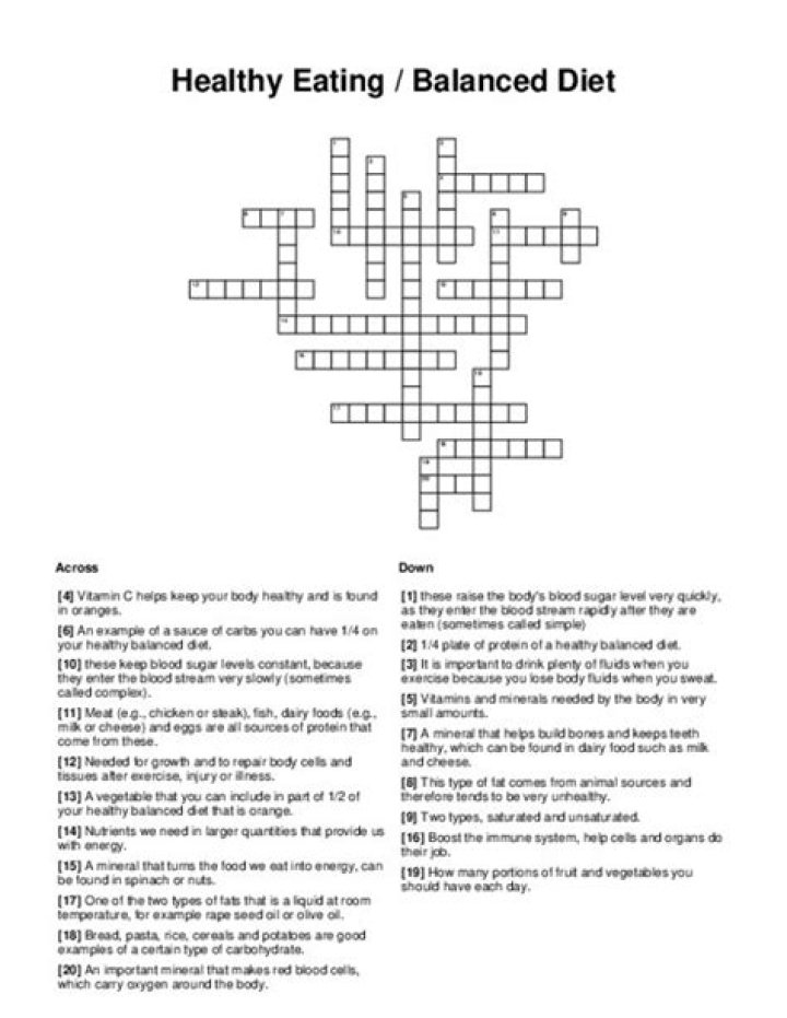 Diet-friendly Crossword Clue