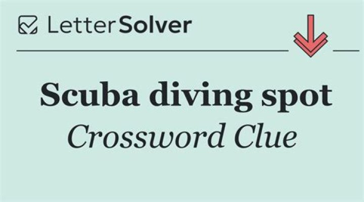 Diving spot Crossword Clue
