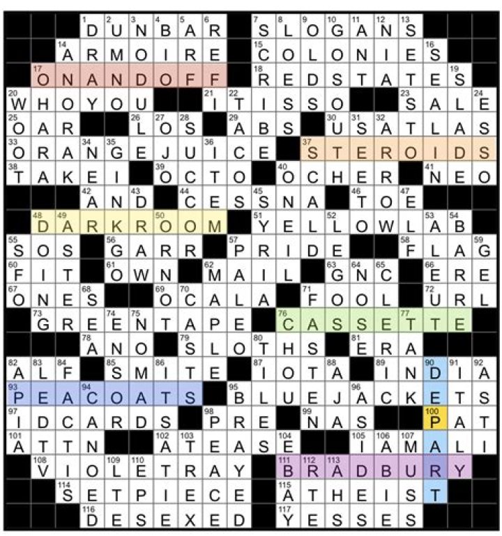 Durango dirección NYT Crossword Clue