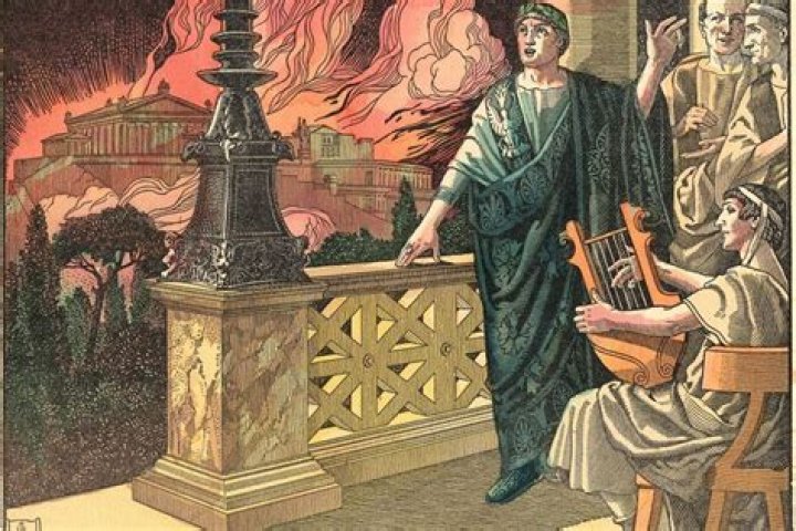 Emperor said to have fiddled while Rome burned