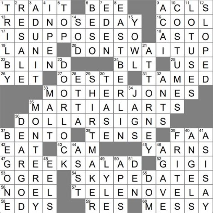 Flowers for mothers? NYT Crossword Clue