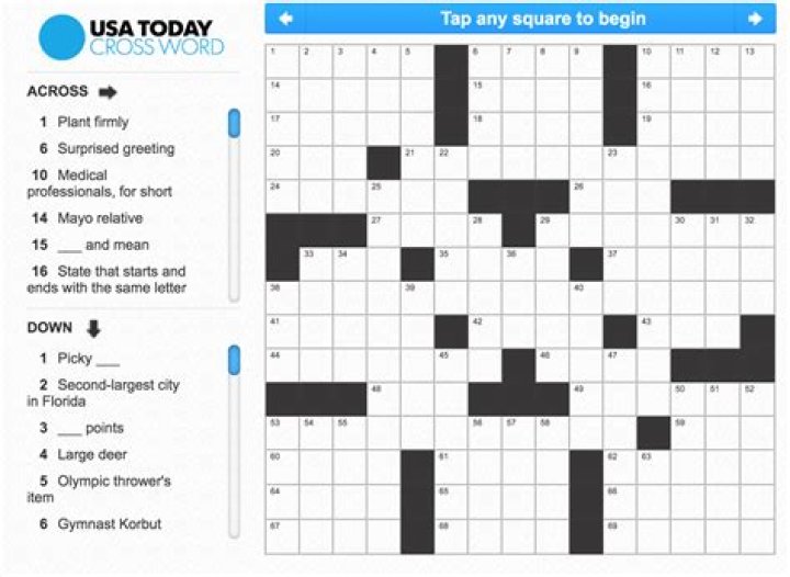 Gets delivery, say USA Today Crossword Clue