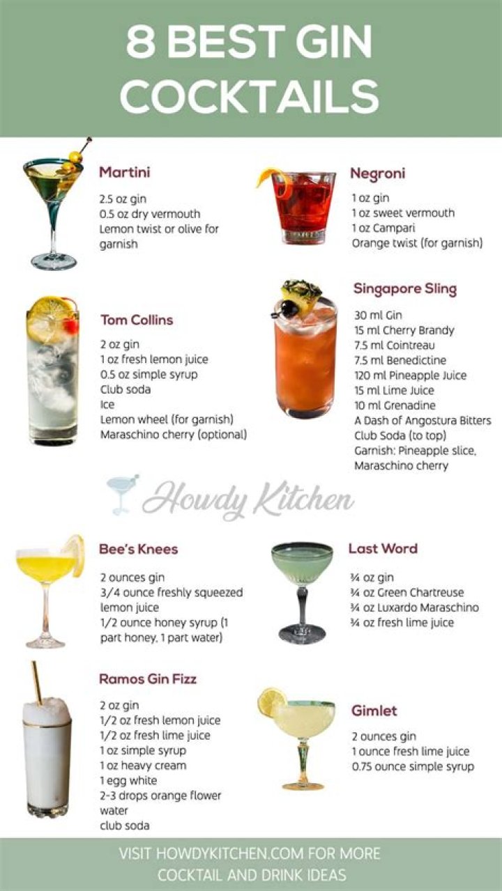 Gin and ___ (common cocktail)