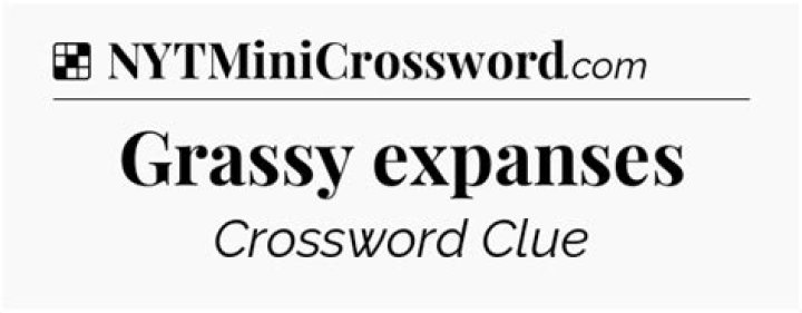 Grassy expanses Crossword Clue