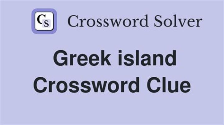 Greek Island Crossword Clue