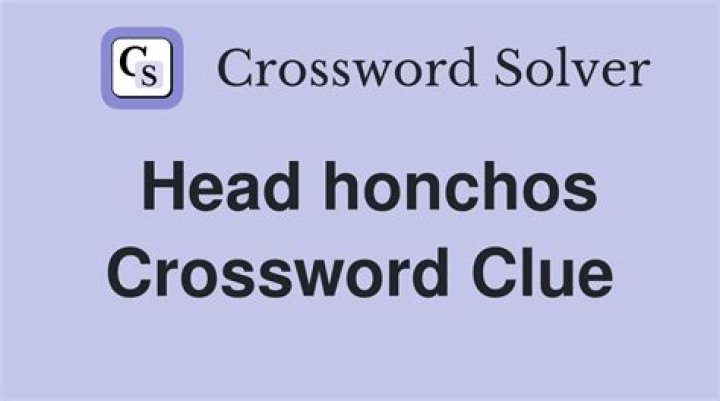 Head honchos Crossword Clue