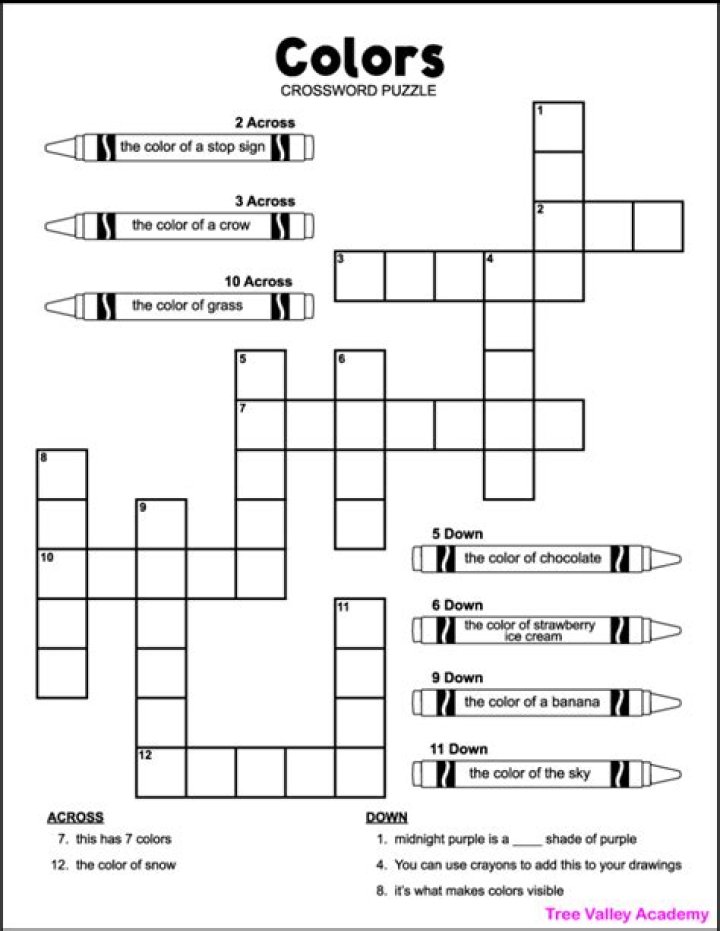 Hint of color Crossword Clue LA Times Answer