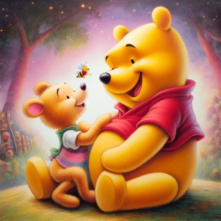 Honey-loving bear of children's books