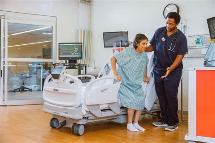 Hospital area with patients in critical condition