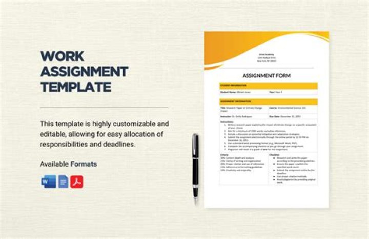Household work assignment