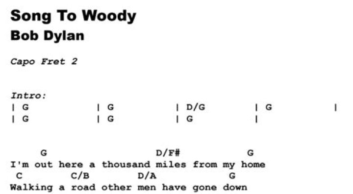 I ___ Lonesome Hobo (Bob Dylan song): 2 wds.