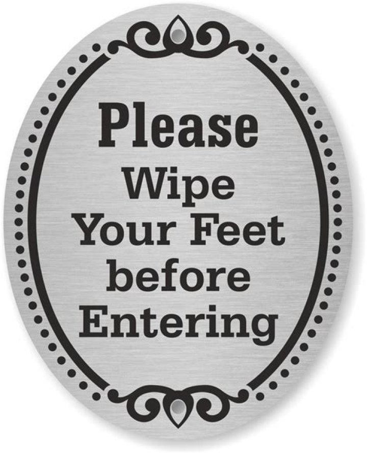 Item to wipe your feet on