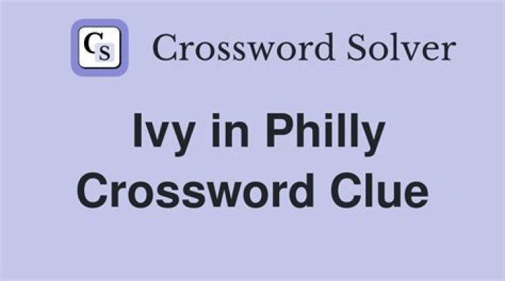Ivy in Philly Crossword Clue LA Times Answer