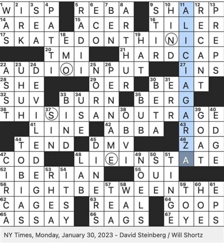 LA Times Catchy melody Crossword Clue