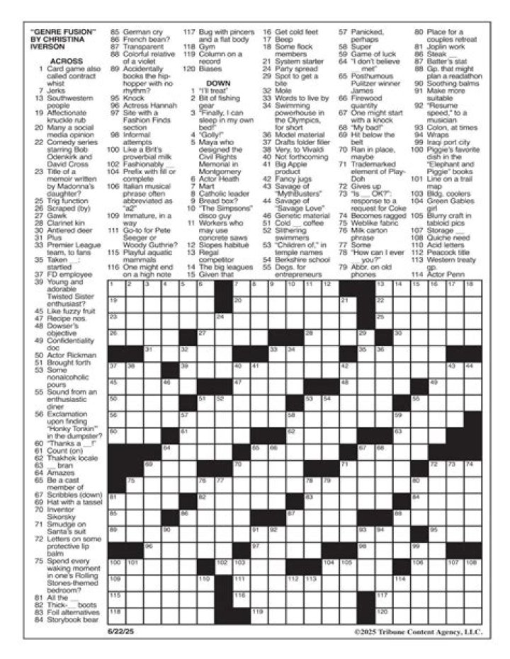 LA Times Crossword Answers for October 22 2023