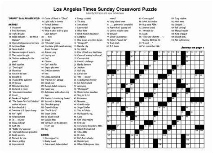 LA Times Exactly right! Crossword Clue Answers with 12 letters