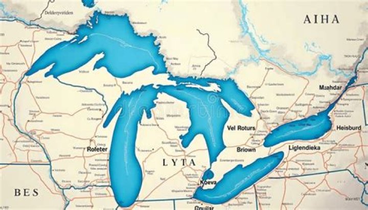 Lake between Ohio and Ontario