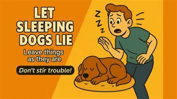 “Let ___ dogs lie,” idiom for avoiding unnecessary trouble Crossword Clue Daily Themed Answer