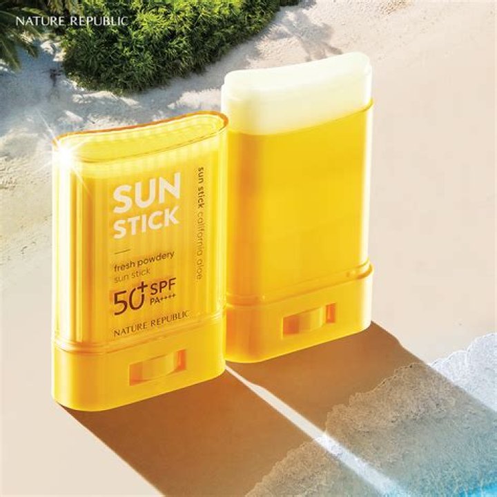 Letters on a bottle of sunblock