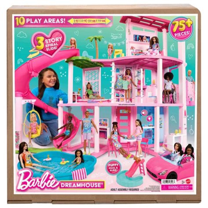Mattel fashion doll with a Dreamhouse play set
