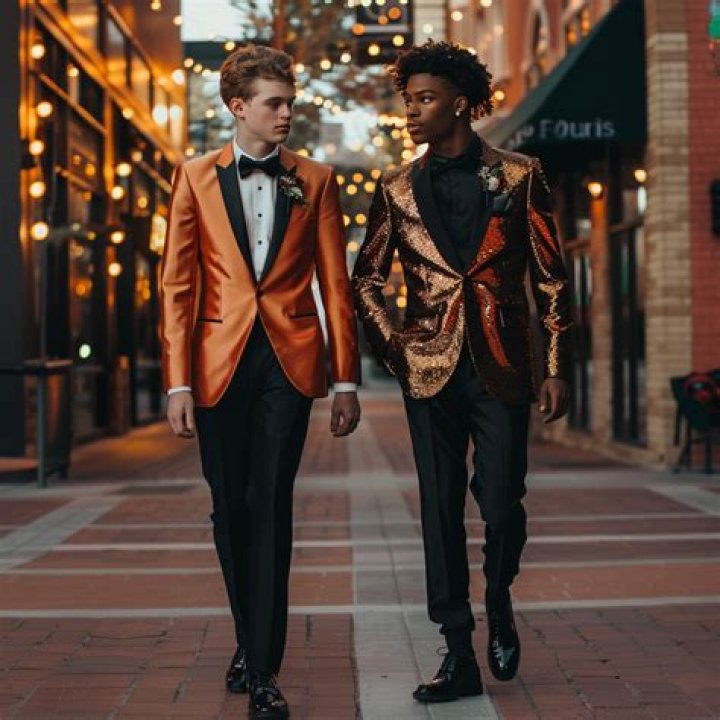 Men's formal prom outfit for short