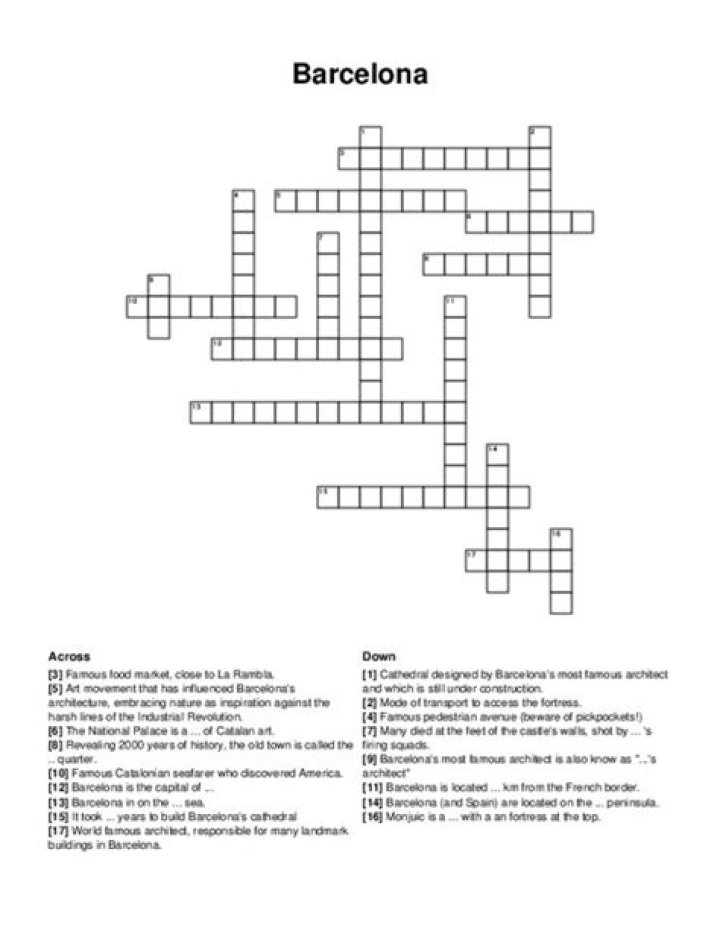 ___ Milà, landmark building in Barcelona Crossword Clue