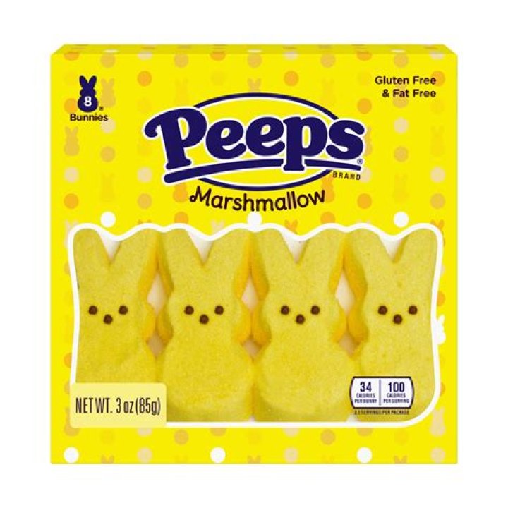 Mini eggs and marshmallow Peeps, e.g Crossword Clue USA Today