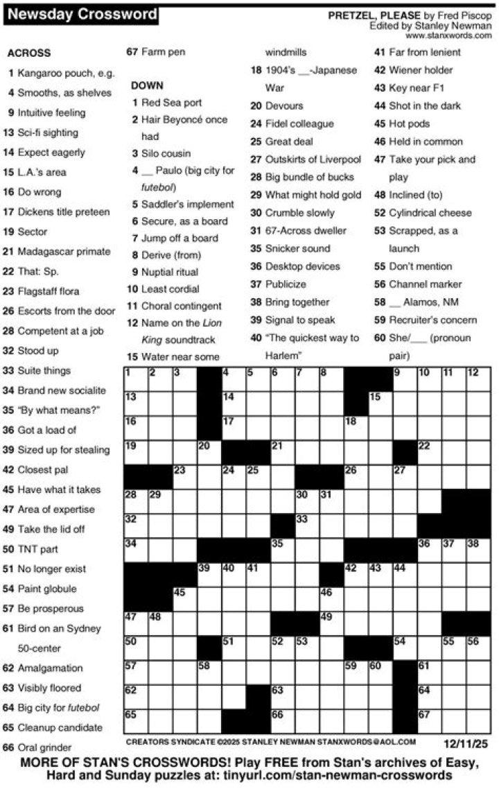 Newsday Proposal prelude Crossword Puzzle clues and Answers
