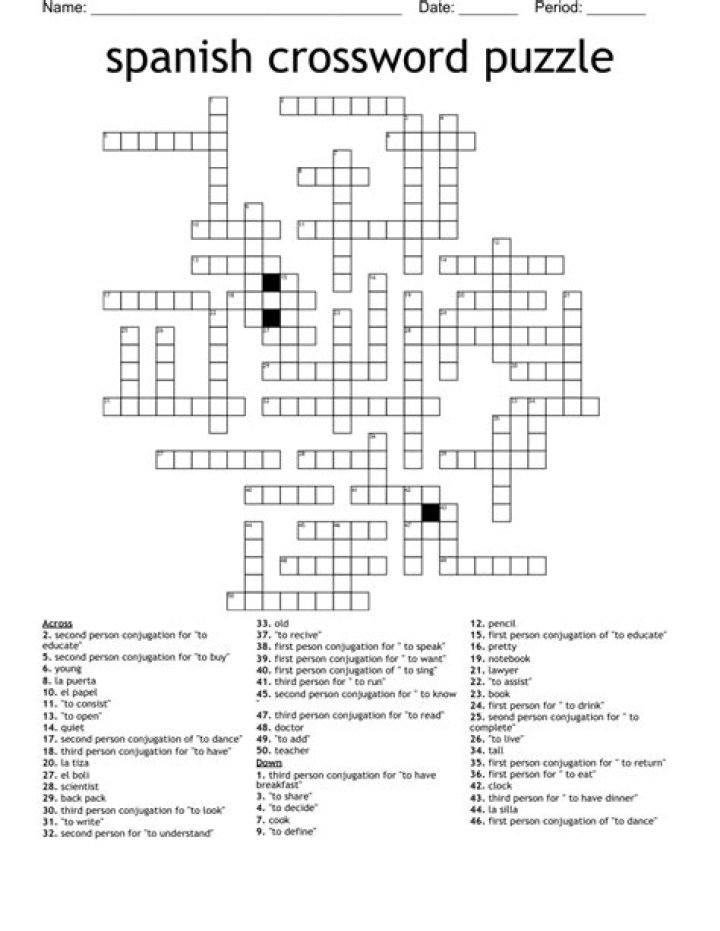 Newsday Spanish stroll Crossword Clue Puzzle Answers