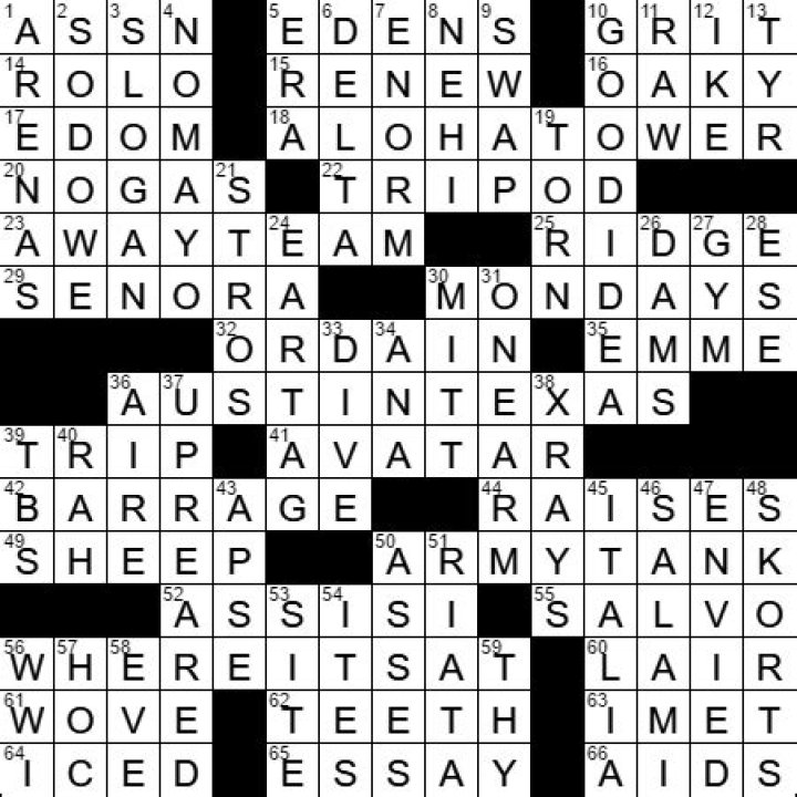 Norse god of war Crossword Clue LA Times